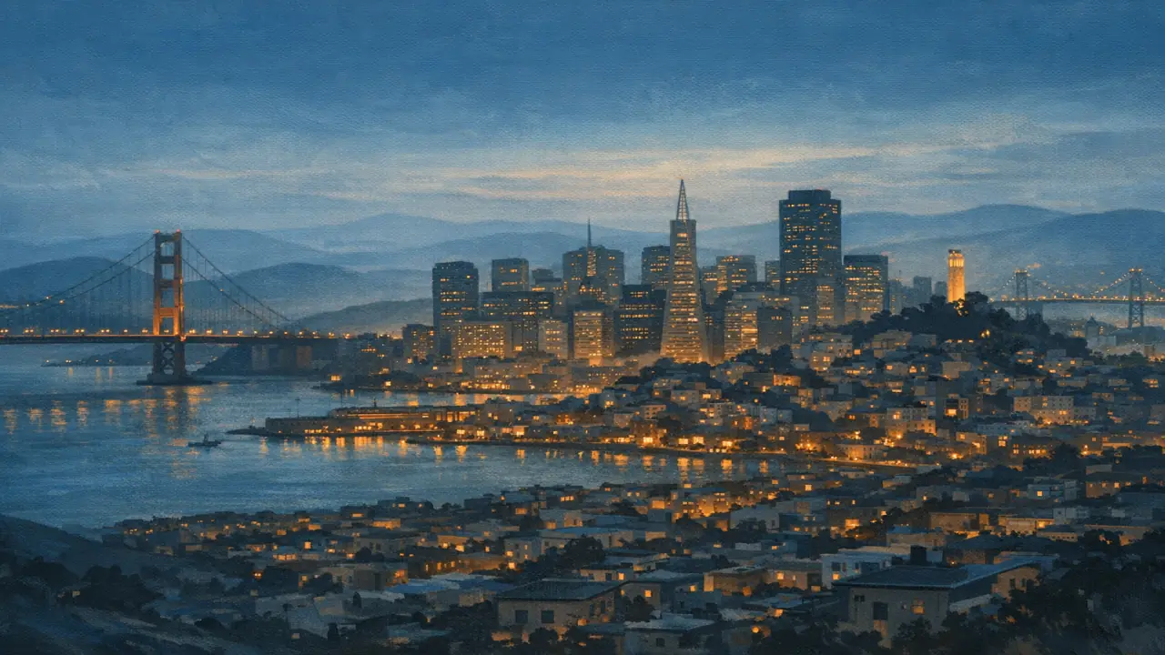 Stylized city cover for London