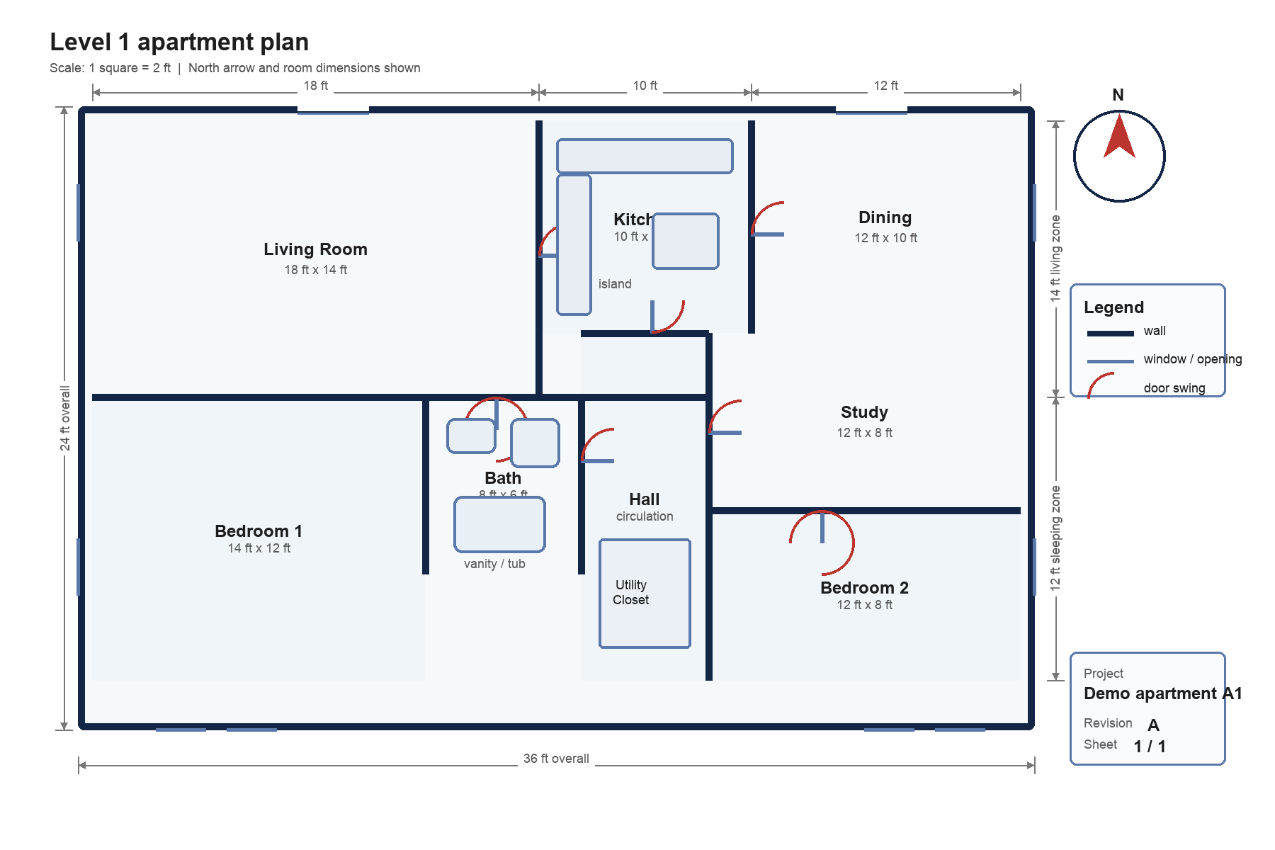 Apartment floorplan