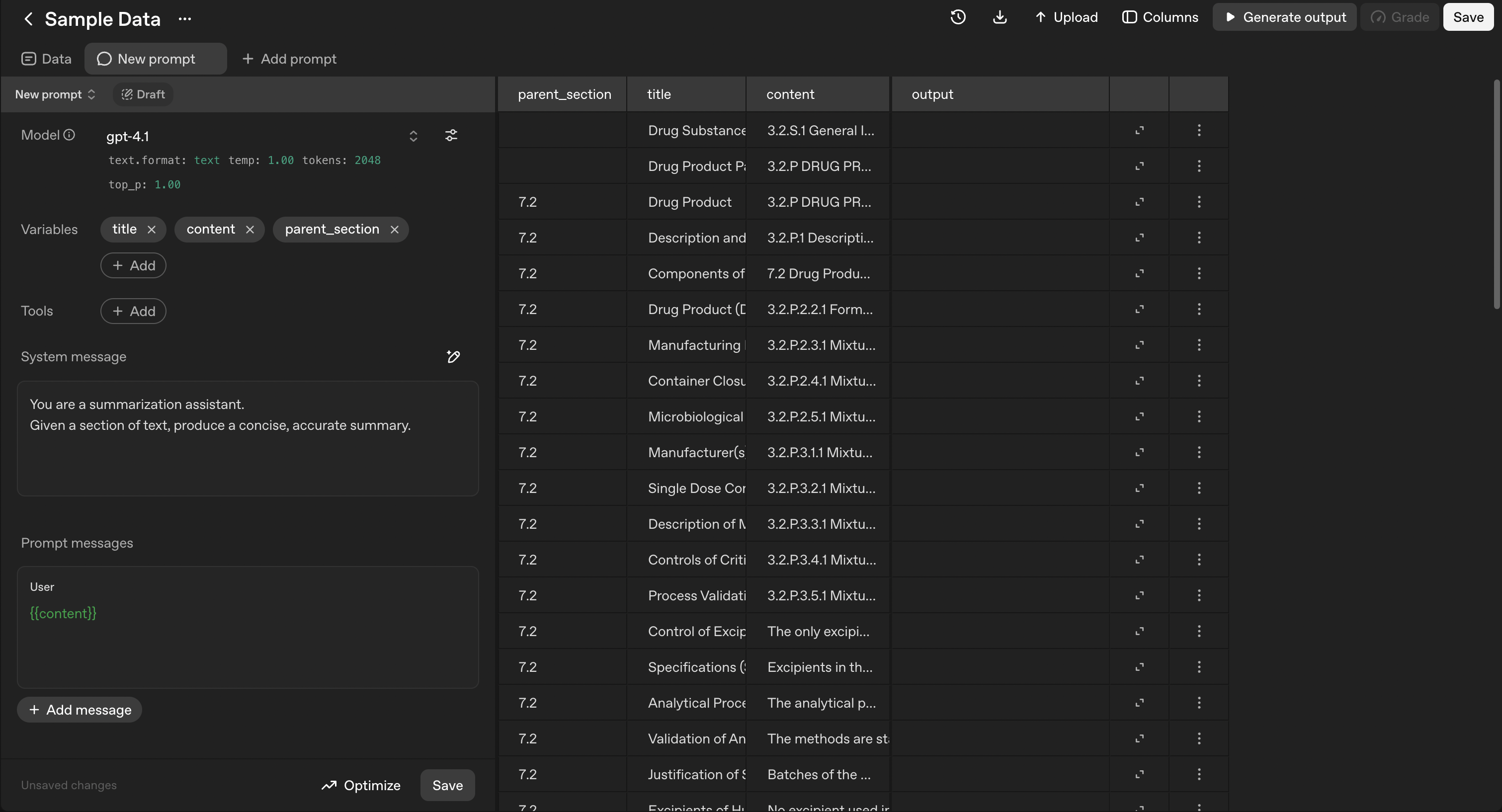 Platform Prompt Configuration