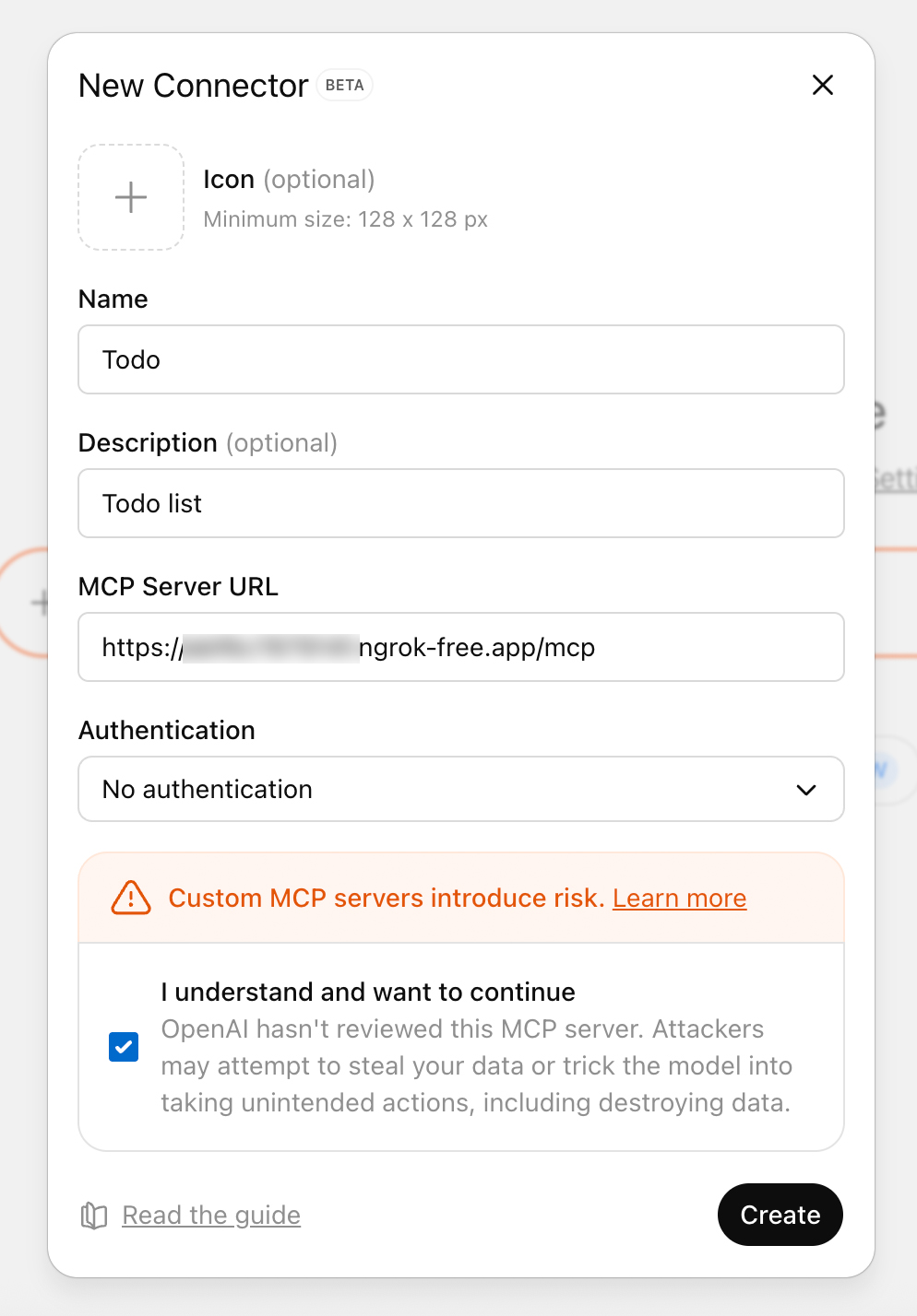 Add your connector to ChatGPT
