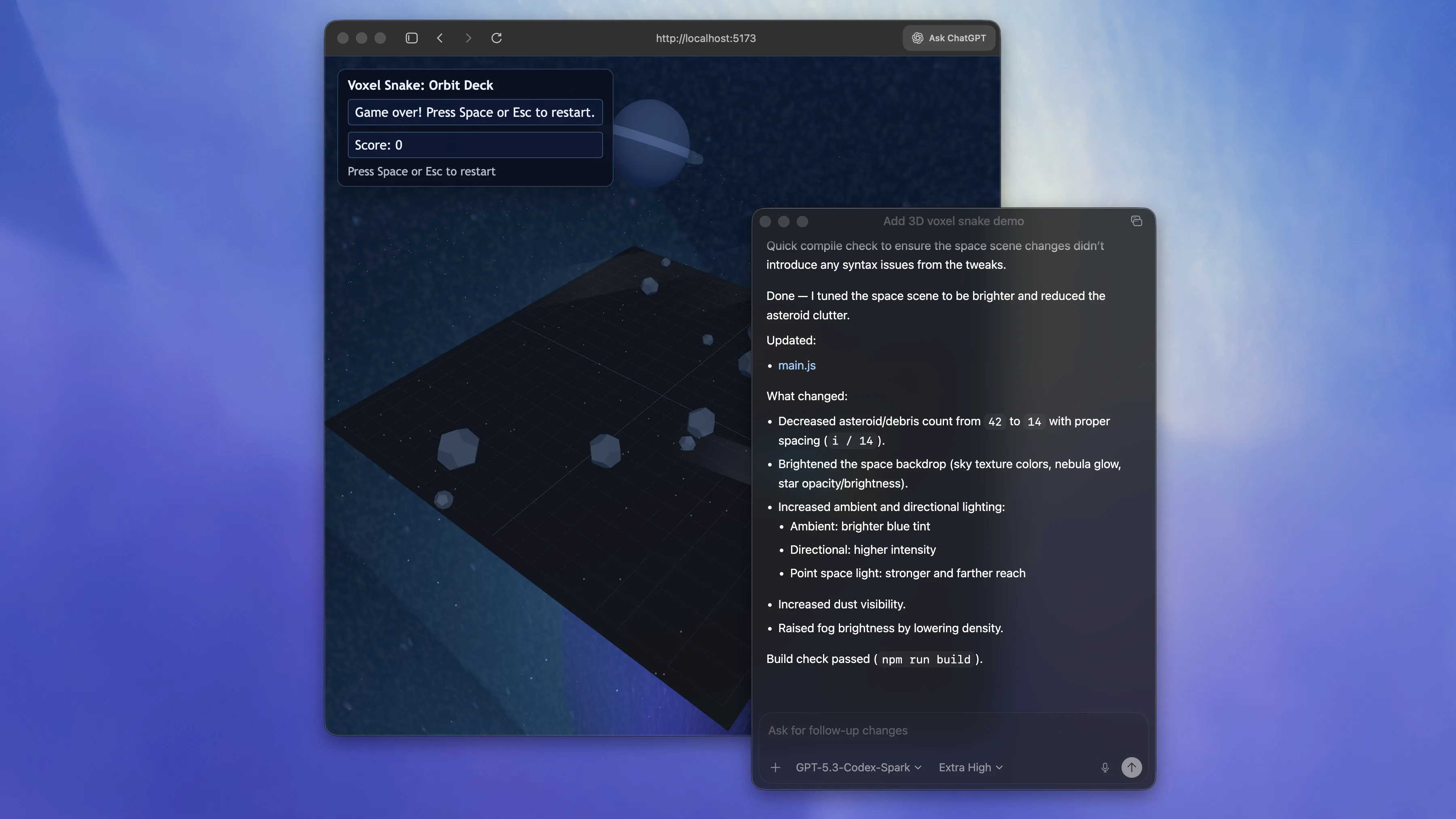 Pop-out window preview in light mode