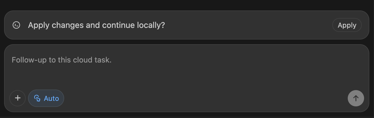 Load a cloud task into the IDE
