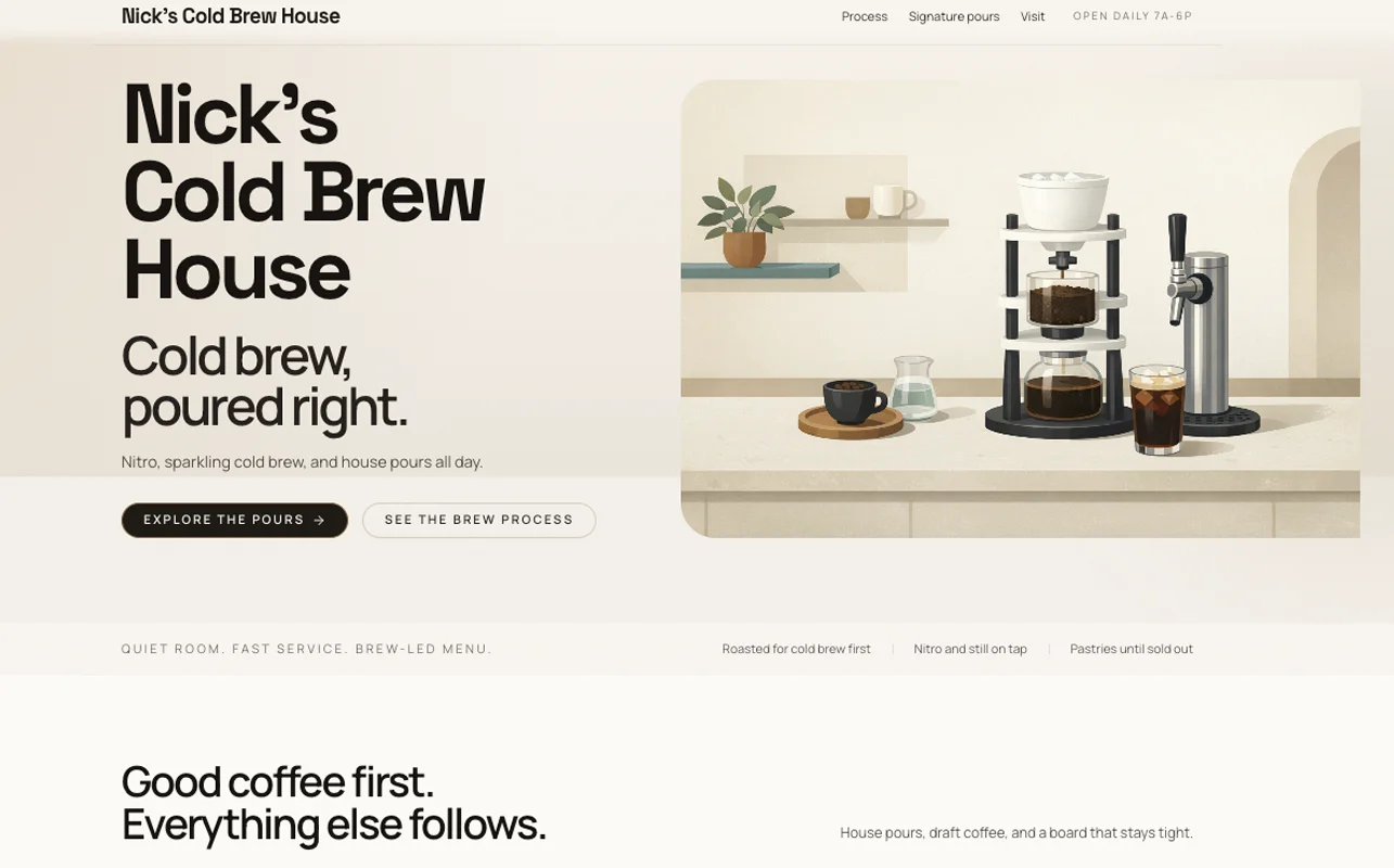 Coffee House Landing Page